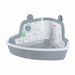 Zolux - Hoektoilet Knaagdier - Grijs (2 varianten) - Bivakshop
