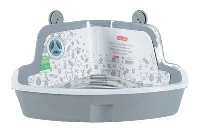 Zolux - Hoektoilet Knaagdier - Grijs (2 varianten) - Bivakshop