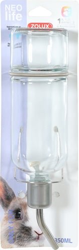 Zolux - Neolife Drinkfles Konijn - Glas 350 ml - Bivakshop