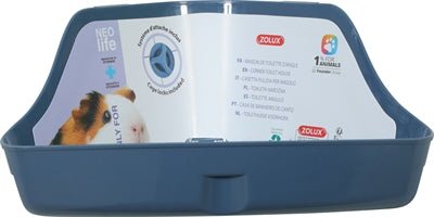 Zolux - Neolife Hoektoilet Cavia - Blauw 35x25x15 cm - Bivakshop