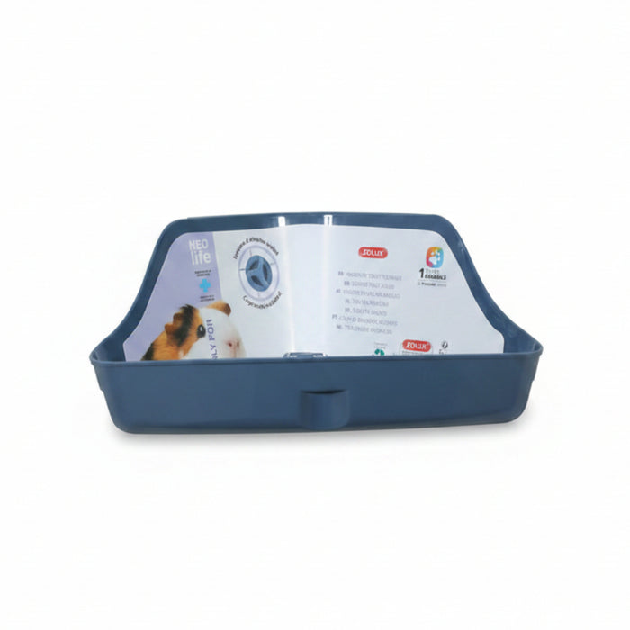 Zolux - Neolife Hoektoilet Cavia - Blauw 35x25x15 cm - Bivakshop