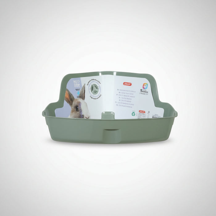 Zolux - Neolife Hoektoilet Konijn - Groen 42x31x21 cm - Bivakshop