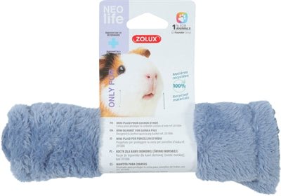 Zolux - Neolife Mini Deken Cavia - Blauw (20x20 cm) - Bivakshop