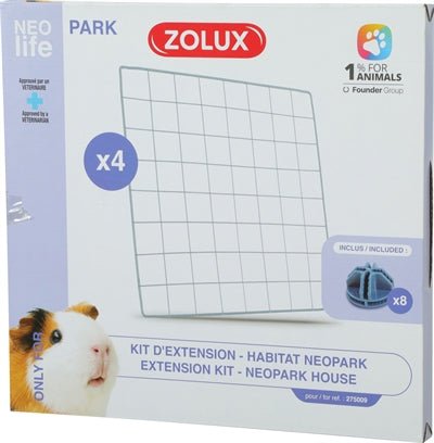 Zolux - Neolife Neopark Cavia Uitbreidingsset - Gaaspanelen (4 stuks) - Bivakshop