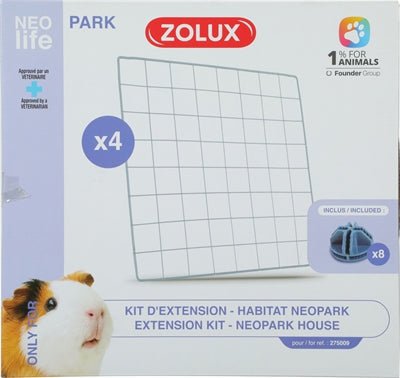 Zolux - Neolife Neopark Cavia Uitbreidingsset - Gaaspanelen (4 stuks) - Bivakshop