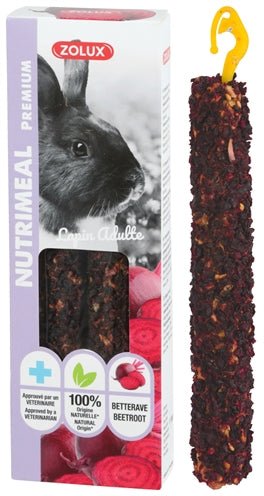 Zolux - Nutrimeal Stick Konijn - Rode Biet (2 stuks) - Bivakshop