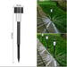 Zonne - buitenverlichting Tuinlamp Zonne - energie Waterdicht Landschapspad Buiten voor Tuin Achtertuin Gazon Terras Decoratief - Bivakshop