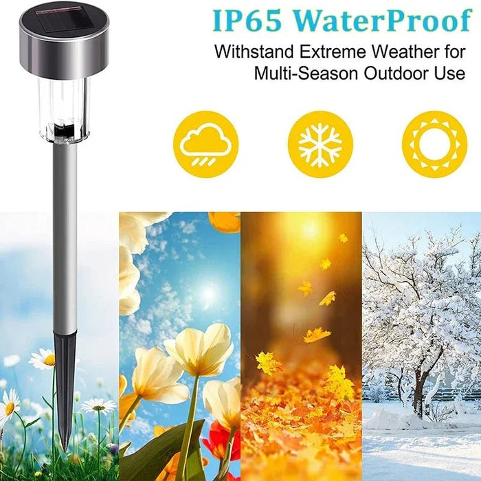 Zonne - buitenverlichting Tuinlamp Zonne - energie Waterdicht Landschapspad Buiten voor Tuin Achtertuin Gazon Terras Decoratief - Bivakshop