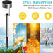 Zonne - buitenverlichting Tuinlamp Zonne - energie Waterdicht Landschapspad Buiten voor Tuin Achtertuin Gazon Terras Decoratief - Bivakshop