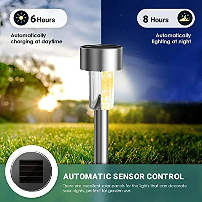 Zonne - buitenverlichting Tuinlamp Zonne - energie Waterdicht Landschapspad Buiten voor Tuin Achtertuin Gazon Terras Decoratief - Bivakshop