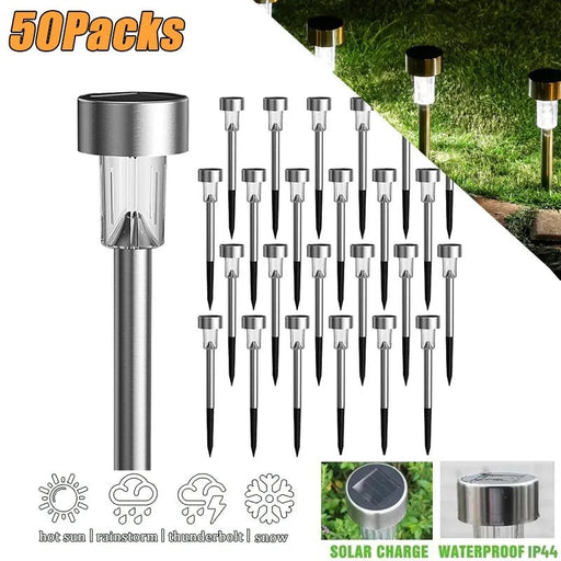 Zonne - buitenverlichting Tuinlamp Zonne - energie Waterdicht Landschapspad Buiten voor Tuin Achtertuin Gazon Terras Decoratief - Bivakshop