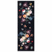 Zwart Keuken Vloerkleed – 180x60 cm – Fluweel Bloemen Design - Bivakshop