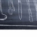 Zwart Keuken Vloerkleed – 300x60 cm – Fluweel Chef Design - Bivakshop