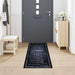 Zwart Keuken Vloerkleed – 300x60 cm – Fluweel Chef Design - Bivakshop