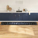 Zwart Keuken Vloerkleed – 300x60 cm – Fluweel Chef Design - Bivakshop