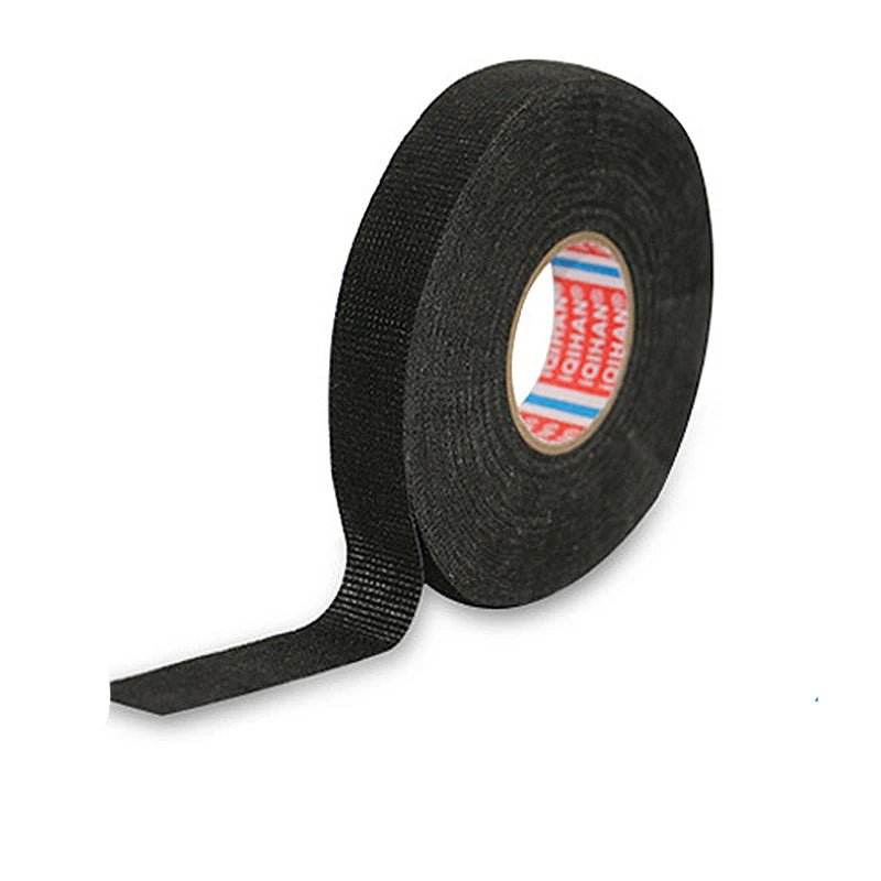 Zwarte flanellen tape - Zelfklevende vilt tape voor auto - , computer - en huishoudelijke bedrading - Bivakshop
