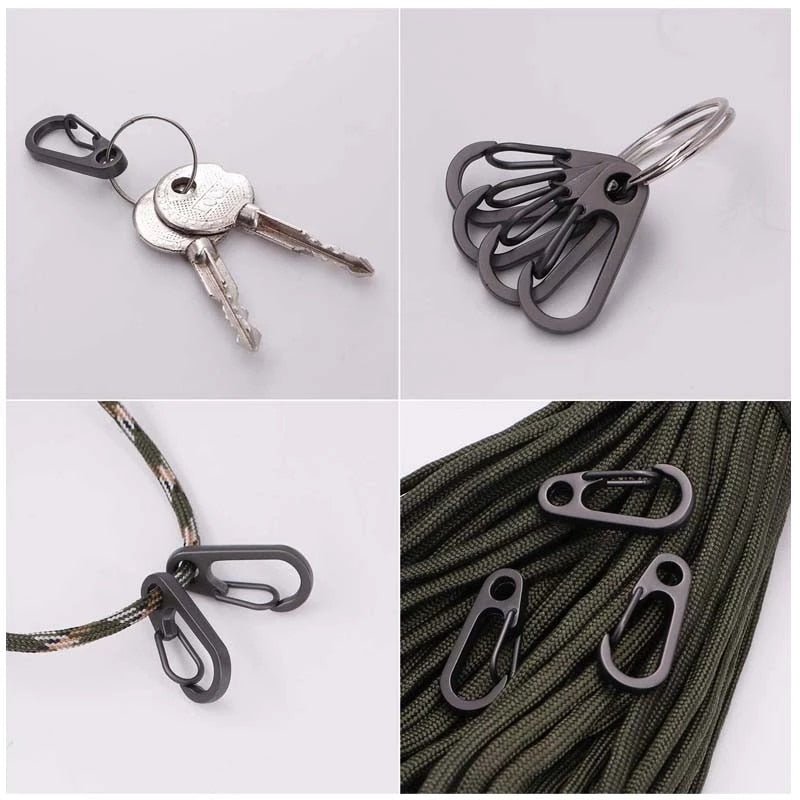 10 Stuks Kreeft gesp karabijnhaken - Lichtgewicht en duurzaam - Sleutelhangers voor outdoor camping en wandelen - Bivakshop