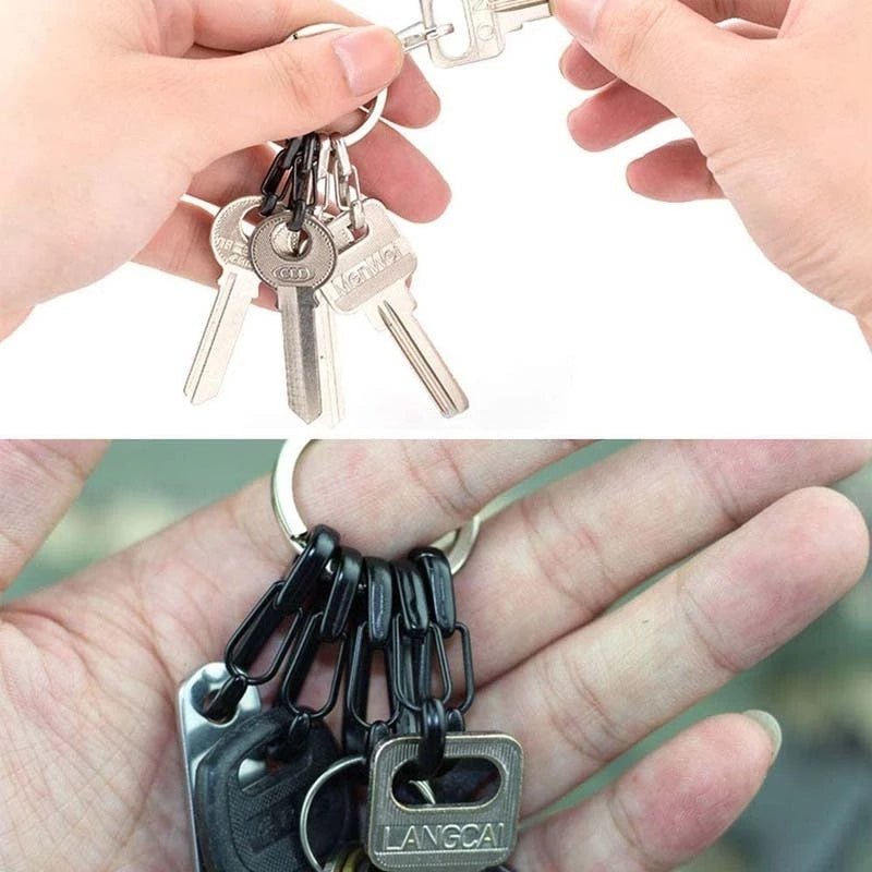 10 Stuks Kreeft gesp karabijnhaken - Lichtgewicht en duurzaam - Sleutelhangers voor outdoor camping en wandelen - Bivakshop