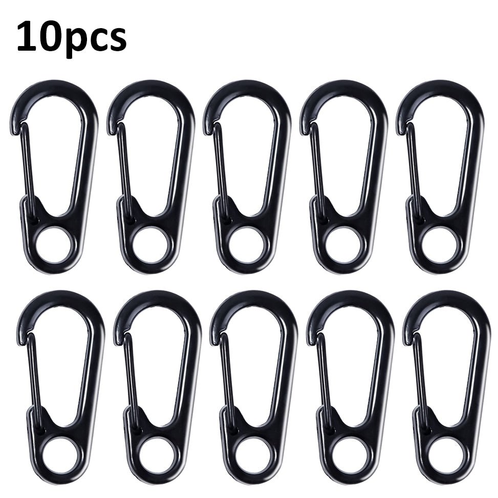 10 Stuks Kreeft gesp karabijnhaken - Lichtgewicht en duurzaam - Sleutelhangers voor outdoor camping en wandelen - Bivakshop