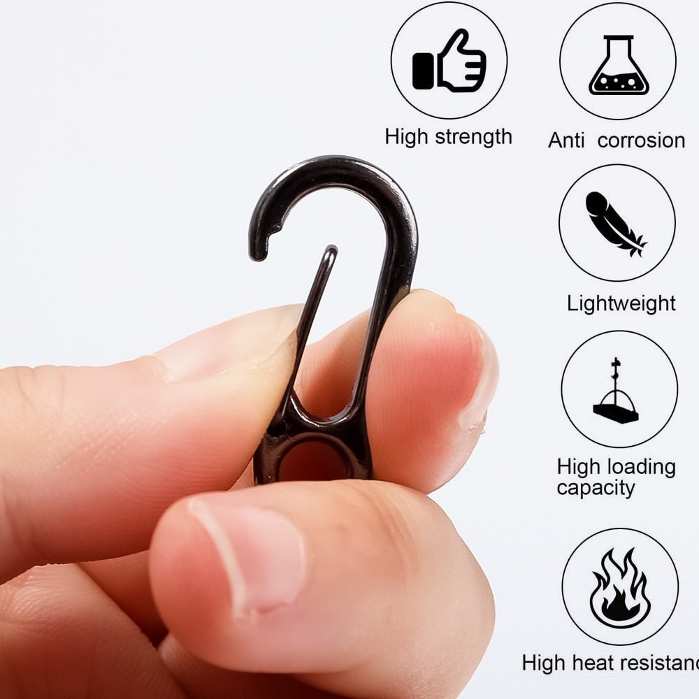 10 Stuks Kreeft gesp karabijnhaken - Lichtgewicht en duurzaam - Sleutelhangers voor outdoor camping en wandelen - Bivakshop