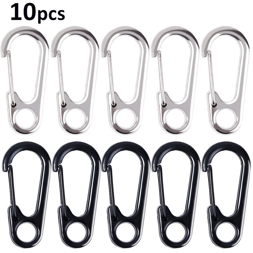 10 Stuks Kreeft gesp karabijnhaken - Lichtgewicht en duurzaam - Sleutelhangers voor outdoor camping en wandelen - Bivakshop