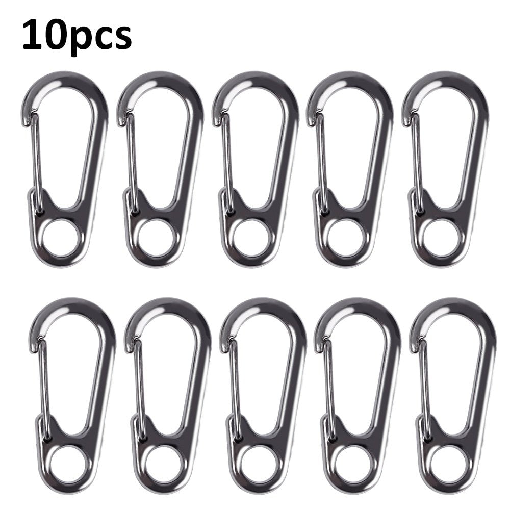 10 Stuks Kreeft gesp karabijnhaken - Lichtgewicht en duurzaam - Sleutelhangers voor outdoor camping en wandelen - Bivakshop