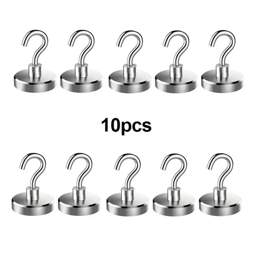 10 stuks sterke magnetische haken - Draagbare en multifunctionele opbergoplossing - Bivakshop