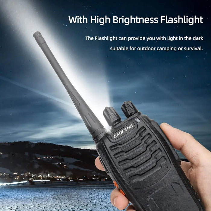 1/2 PCS Baofeng BF 888S Walkie Talkie UHF 400 470MHz 888s Long Range Two Way Ham Radios Transceiver for Hunting Hotel - Bivakshop