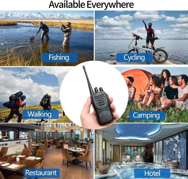 1/2 PCS Baofeng BF 888S Walkie Talkie UHF 400 470MHz 888s Long Range Two Way Ham Radios Transceiver for Hunting Hotel - Bivakshop
