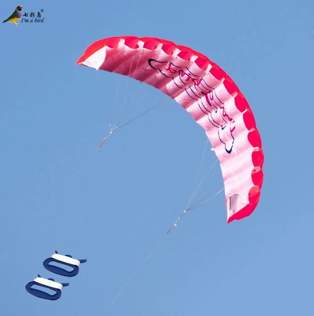 1,4 m Dual Line Parafoil Parachute Stunt BLUE Kite - Bivakshop