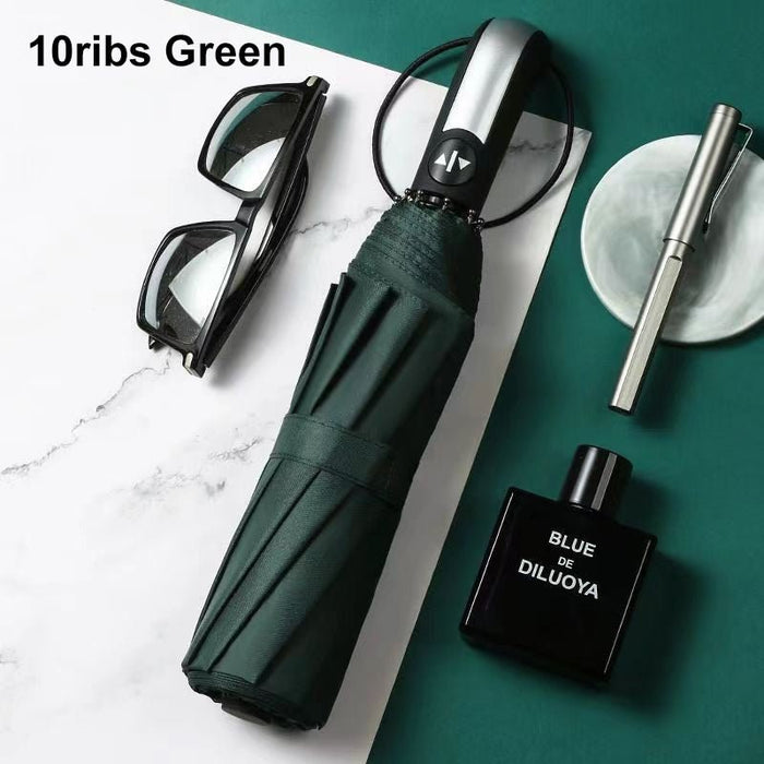 16 Ribben grote sterke volautomatische paraplu - Opvouwbare luxe winddichte Paraplu - Universeel - Bivakshop