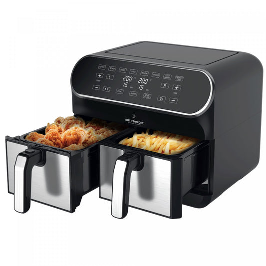 1700W 8in1 Airfryer XXL - 8L - Heteluchtfriteuse - 2 mandjes - Bivakshop