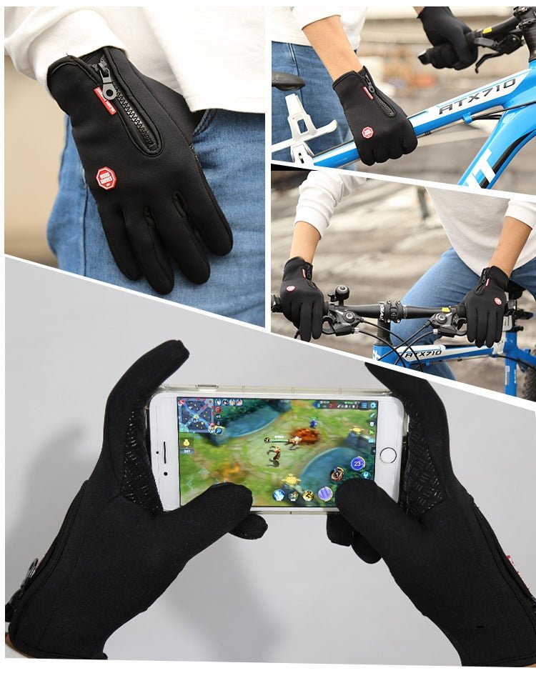 2 paar handschoenen - Touchscreen - Water afstotend - Motorhandschoenen - Bivakshop