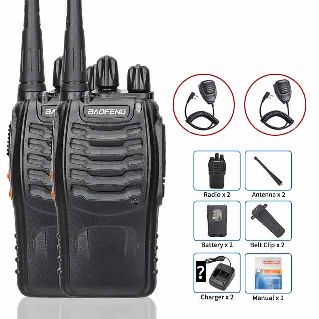 2 Stuks Baofeng BF-888S Walkie Talkie - Lange afstand twee radio's - Bivakshop