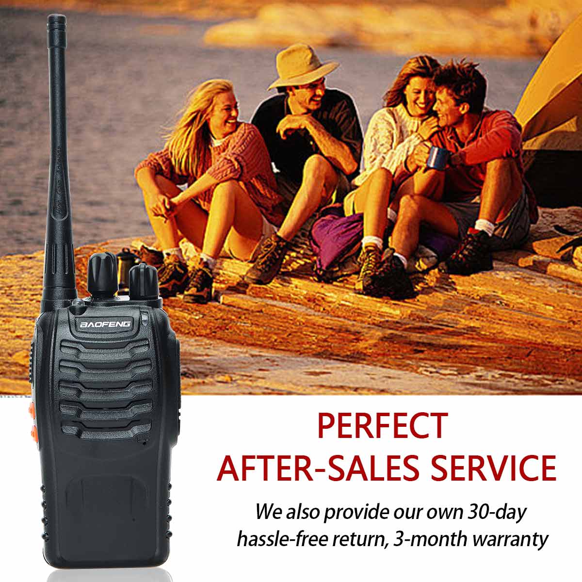 2 Stuks Baofeng BF-888S Walkie Talkie - Lange afstand twee radio's - Bivakshop