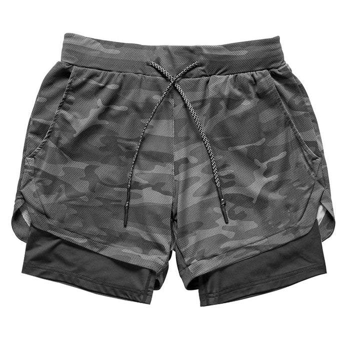 2022 Camo Running 2022 Shorts - Mannen 2 In 1 korte broek - Camouflage - Bivakshop