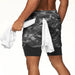 2022 Camo Running 2022 Shorts - Mannen 2 In 1 korte broek - Camouflage - Bivakshop
