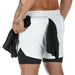 2022 Camo Running 2022 Shorts - Mannen 2 In 1 korte broek - Camouflage - Bivakshop