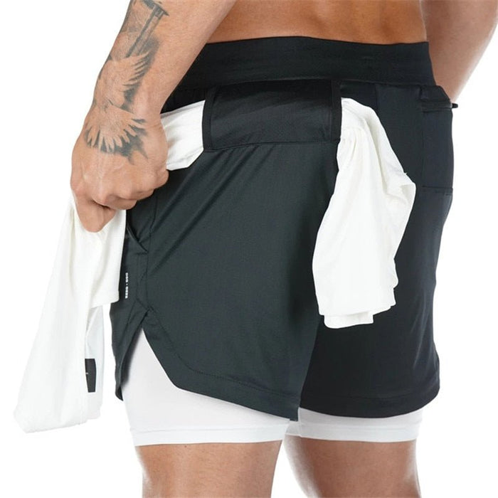 2022 Camo Running 2022 Shorts - Mannen 2 In 1 korte broek - Camouflage - Bivakshop