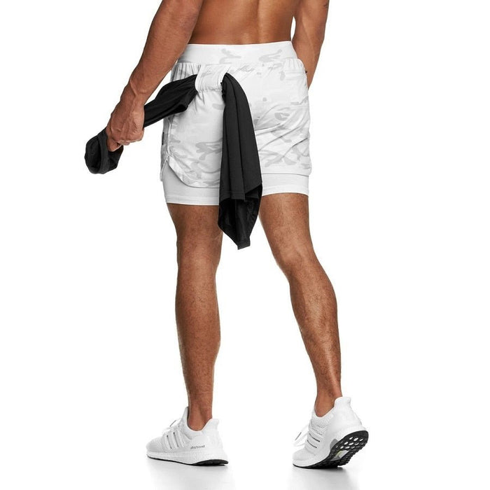 2022 Camo Running 2022 Shorts - Mannen 2 In 1 korte broek - Camouflage - Bivakshop
