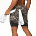 2022 Camo Running 2022 Shorts - Mannen 2 In 1 korte broek - Camouflage - Bivakshop