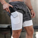2022 Camo Running 2022 Shorts - Mannen 2 In 1 korte broek - Camouflage - Bivakshop