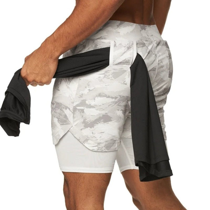 2022 Camo Running 2022 Shorts - Mannen 2 In 1 korte broek - Camouflage - Bivakshop