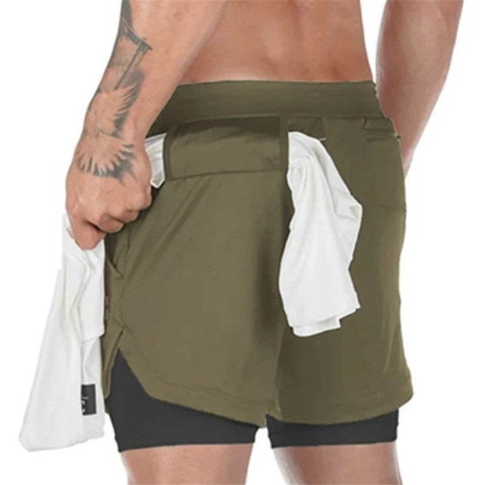 2022 Camo Running 2022 Shorts - Mannen 2 In 1 korte broek - Camouflage - Bivakshop