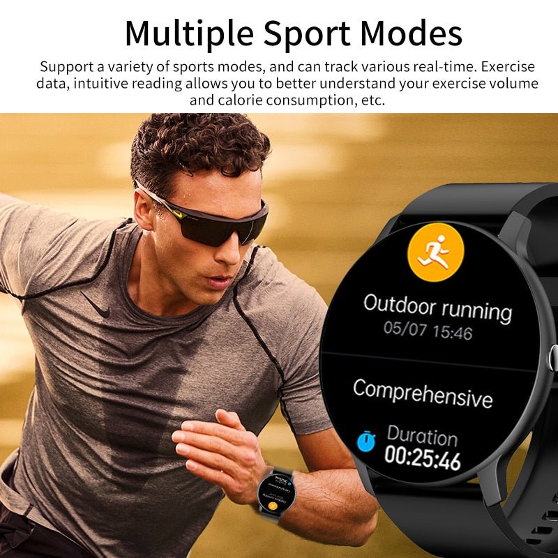 2022 Smart Watch - Full Touch Screen - IP67 Waterdicht - Bluetooth Voor Android en IOS - Bivakshop