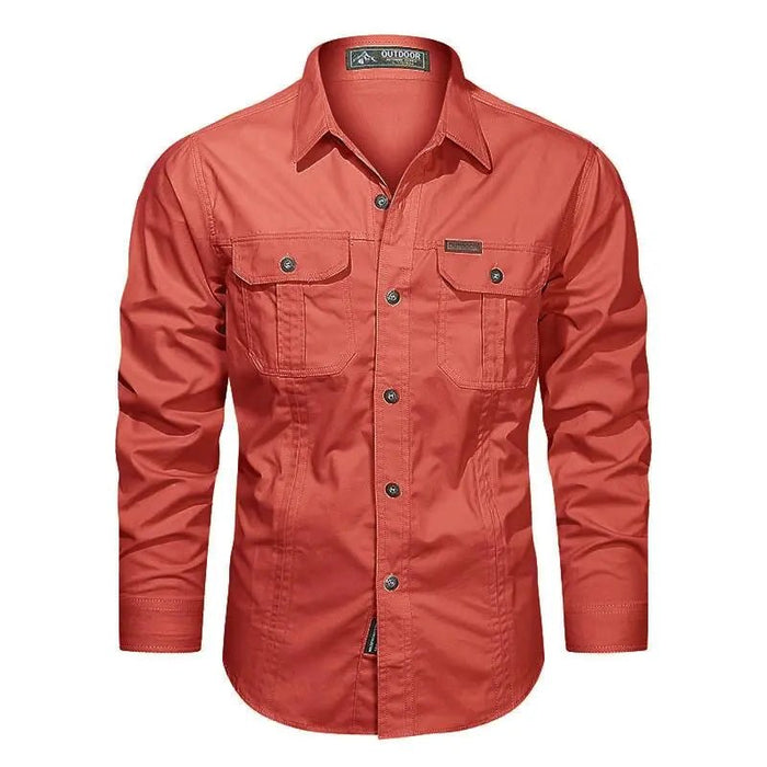 2023 Cargo shirt heren - Stijlvolle katoenen camisa militar voor dagelijks gebruik - Bivakshop