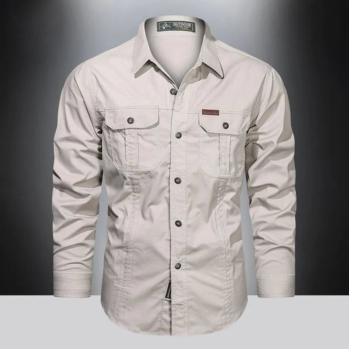 2023 Cargo shirt heren - Stijlvolle katoenen camisa militar voor dagelijks gebruik - Bivakshop