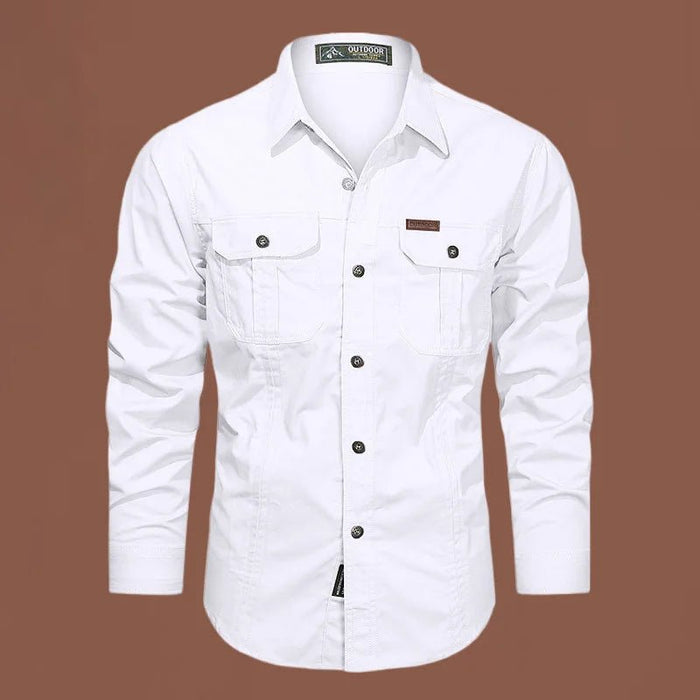 2023 Cargo shirt heren - Stijlvolle katoenen camisa militar voor dagelijks gebruik - Bivakshop