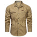 2023 Cargo shirt heren - Stijlvolle katoenen camisa militar voor dagelijks gebruik - Bivakshop