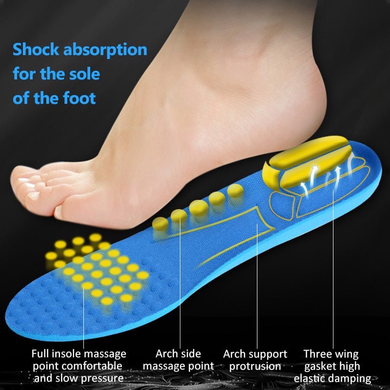 2023 Nieuwe memory foam inlegzolen - Orthopedische binnenzolen voor schoenen met arch ondersteuning - Bivakshop